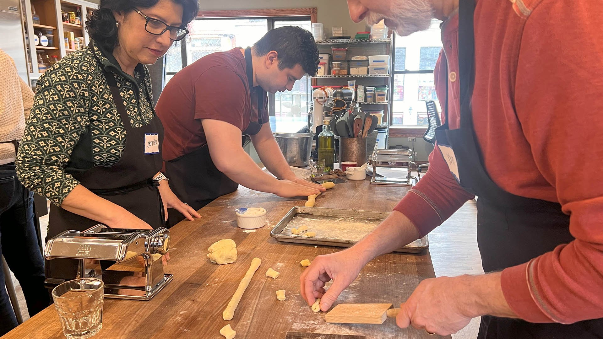 16x9 Students Making Gnocchi