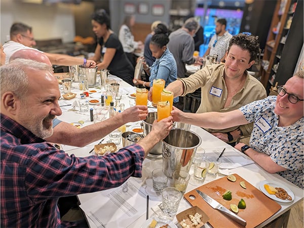 4x3 Cocktail Class Students Cheers