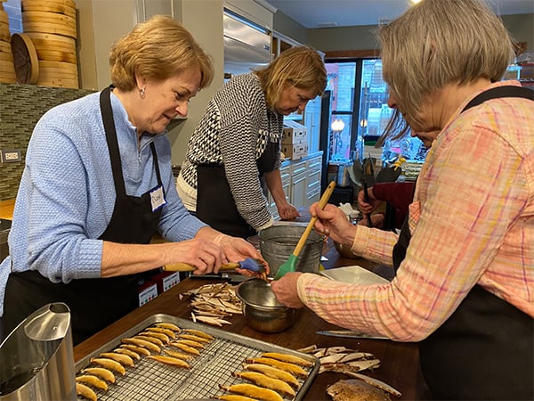 4x3 Students Making Mushroom Bacon