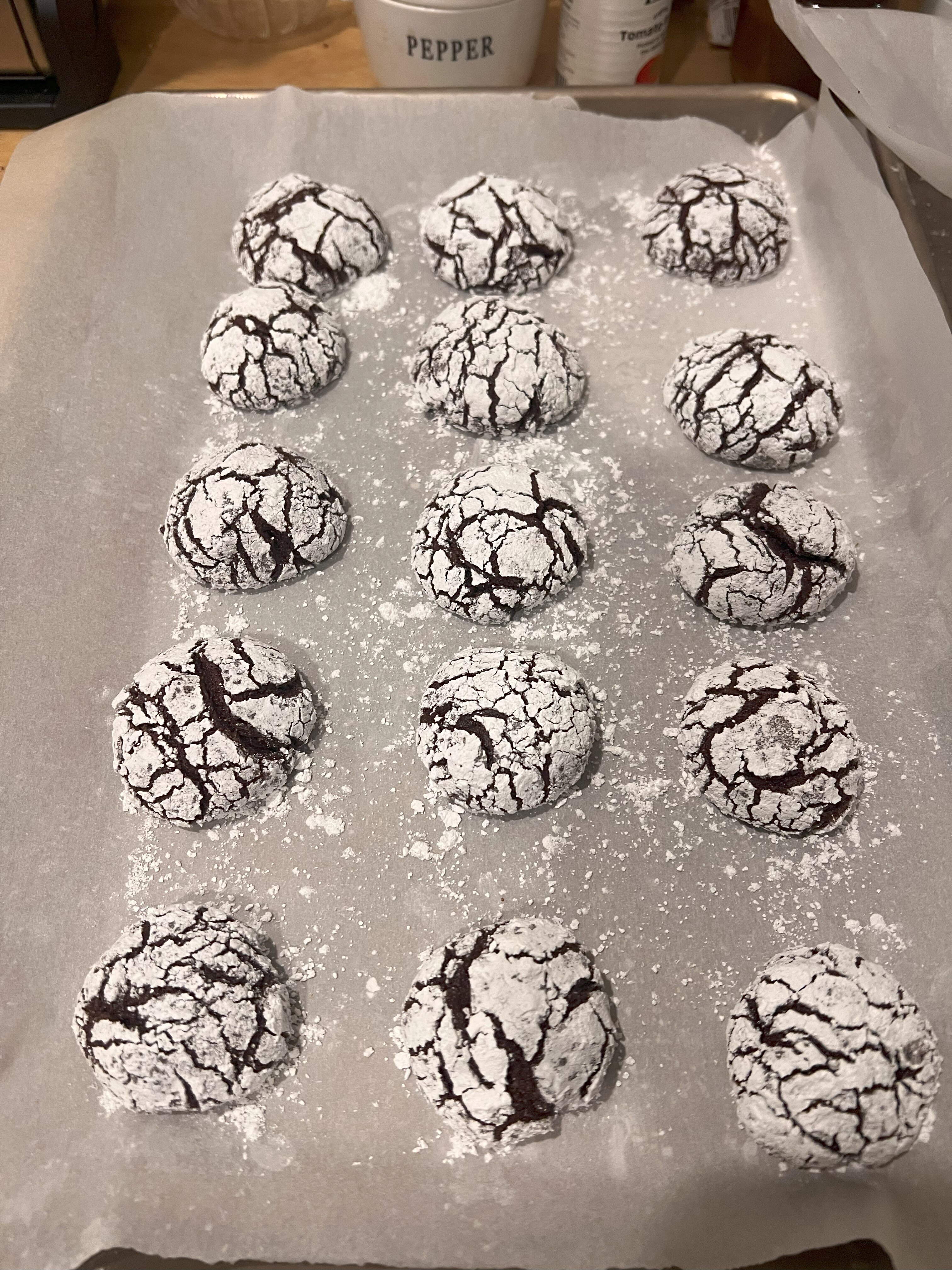 Baked cookies