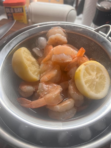2. cooled shrimp