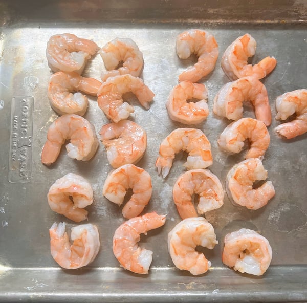 Cooked shrimp