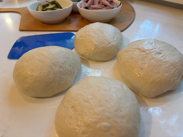 4 dough balls