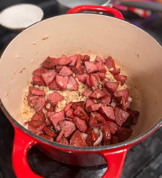 Salami and onions