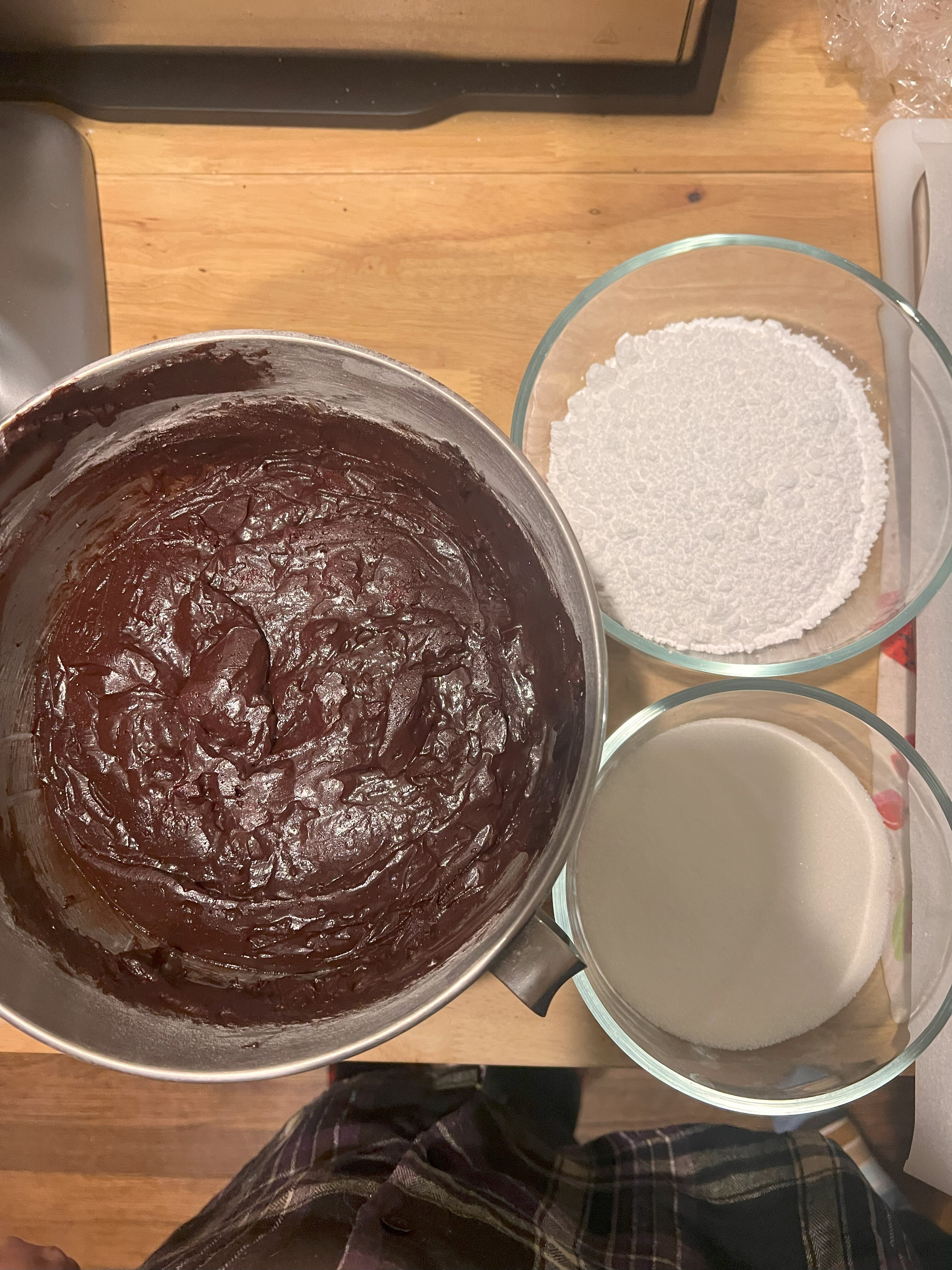 Set Up after chilling batter