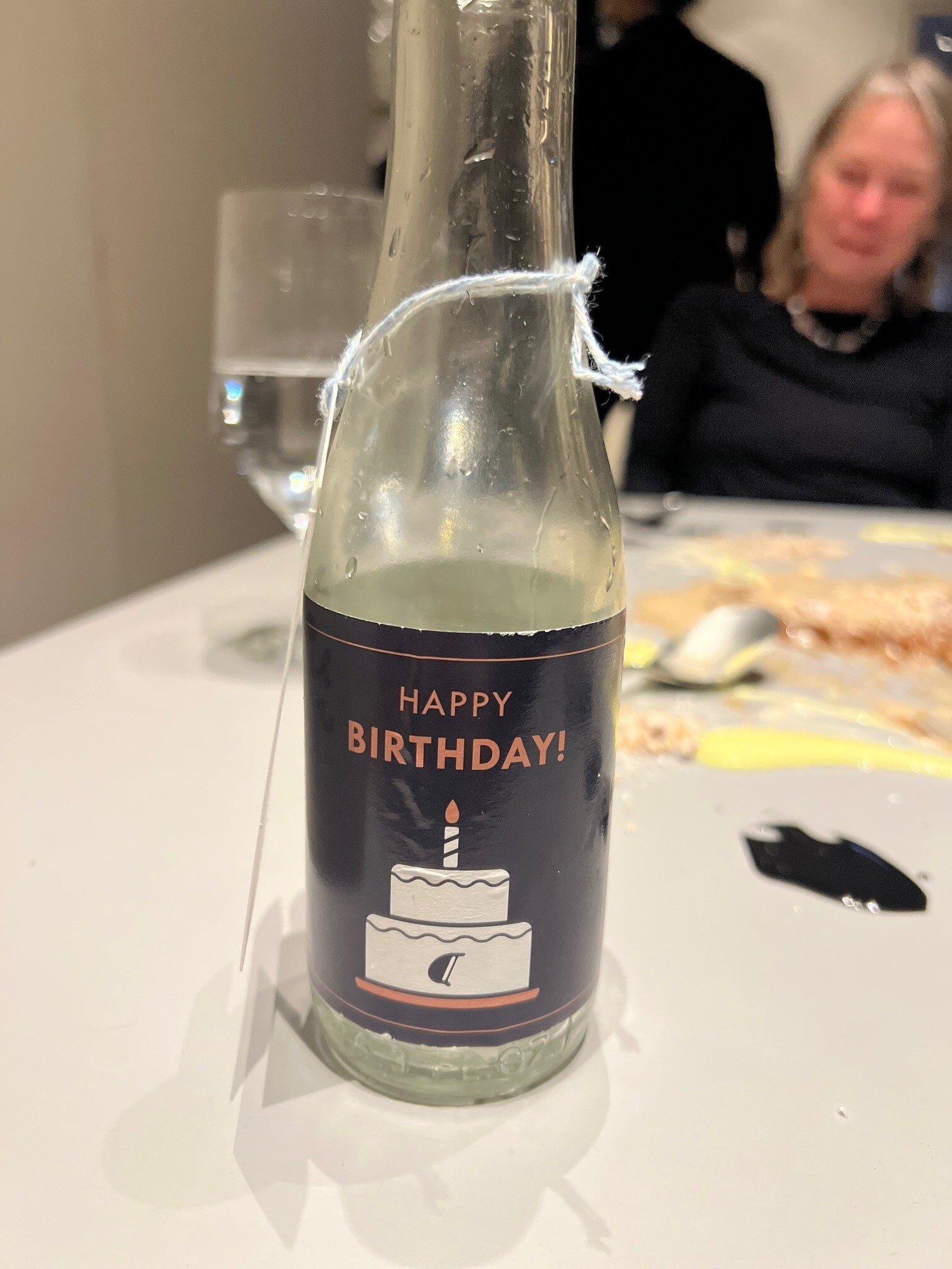 Alinea birthday bottle