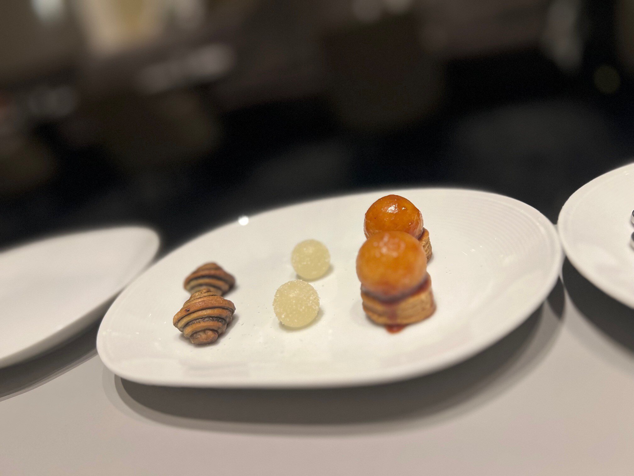 Alinea bite-sized desserts