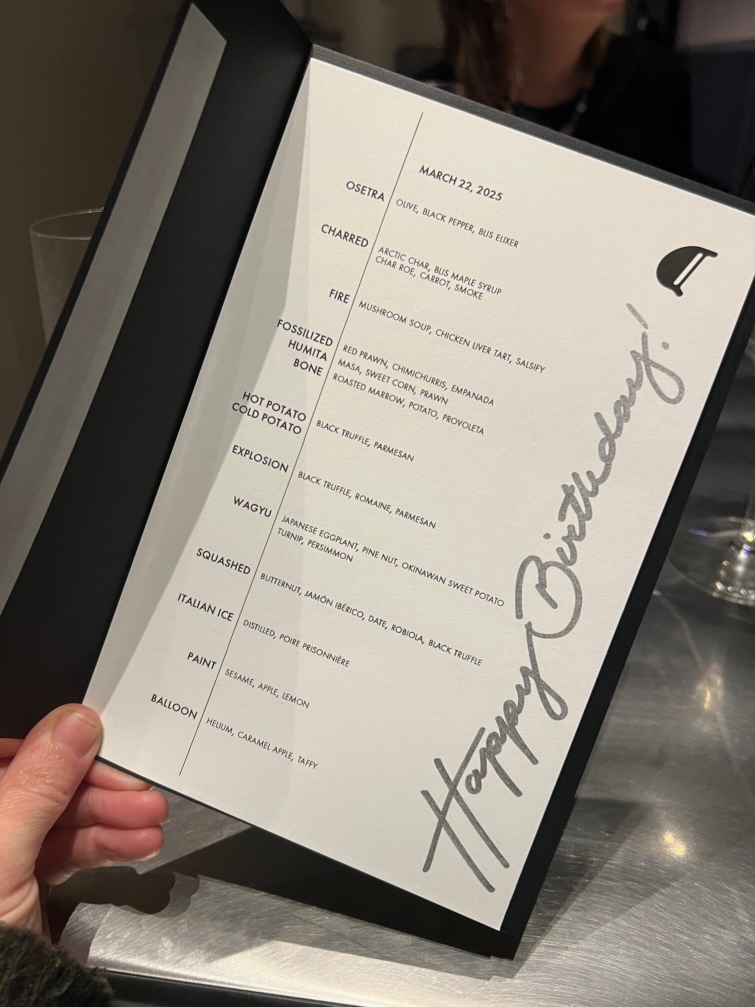 Alinea menu