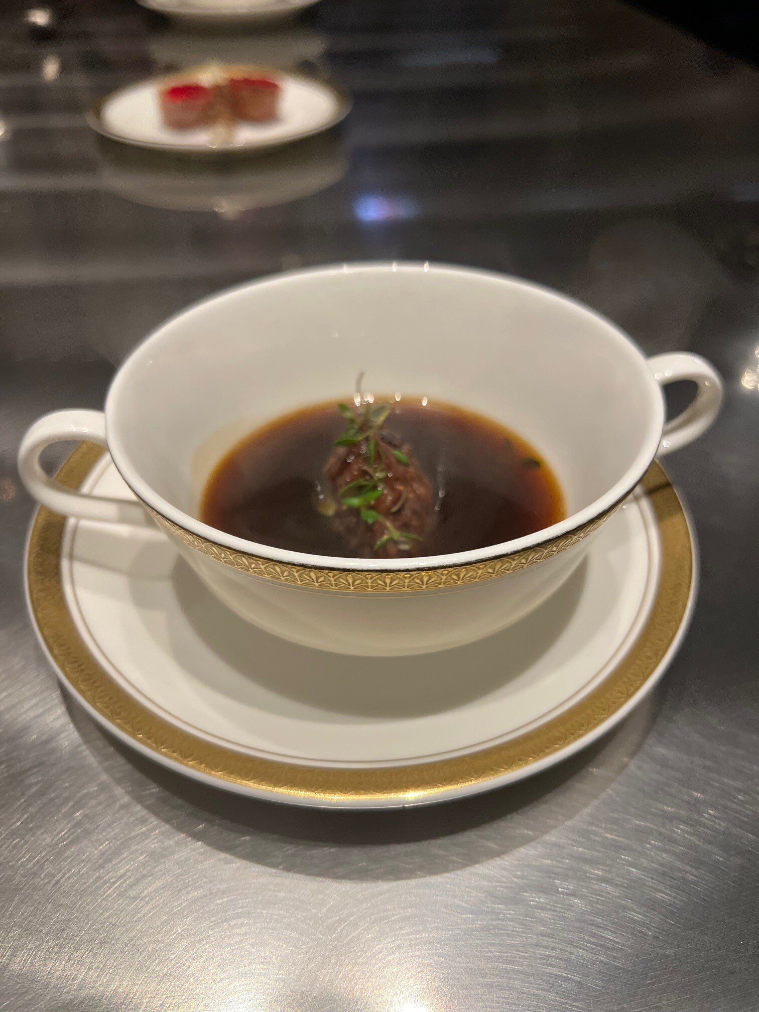 Alinea mushroom soup