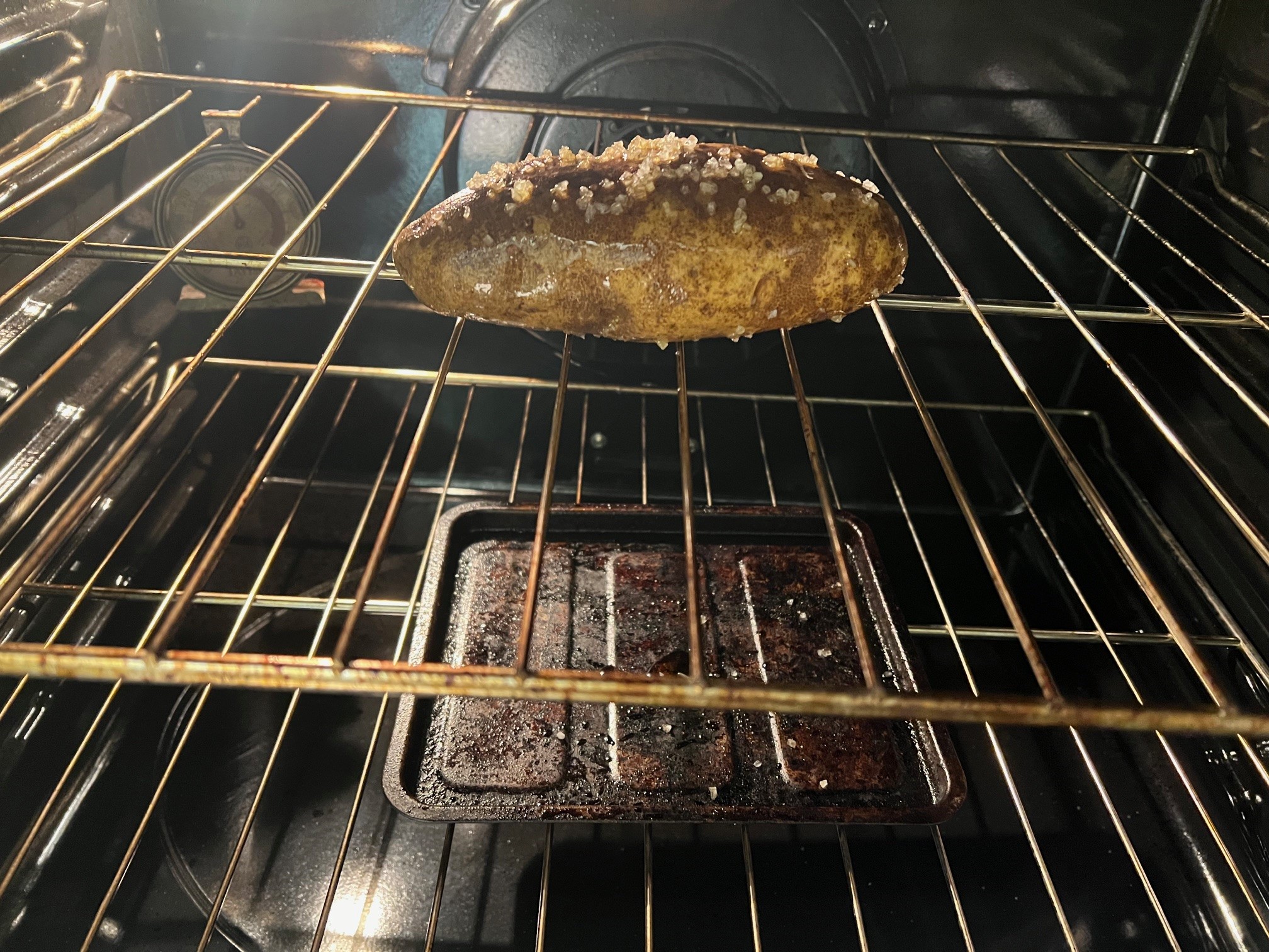 Potato in oven