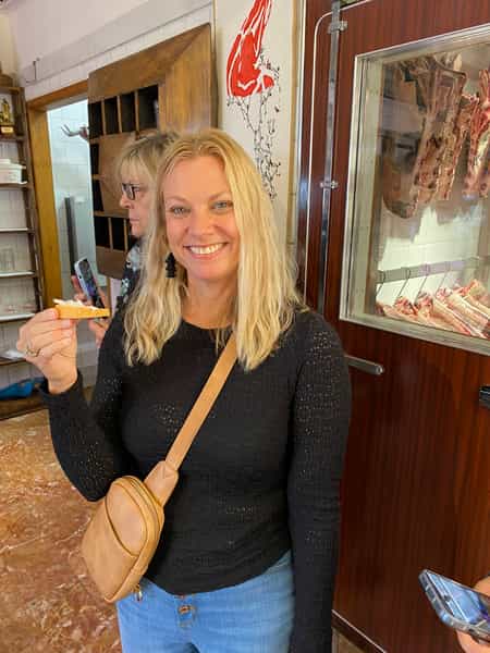 Andrea with Lard Crostini