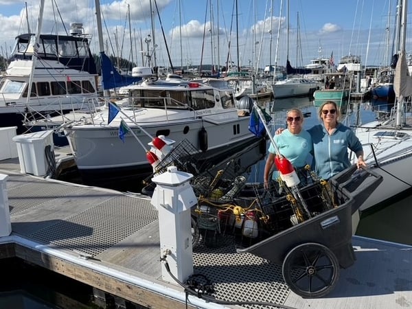 Patti and me at dock