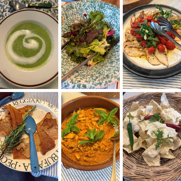 Ballymaloe cookery school meal