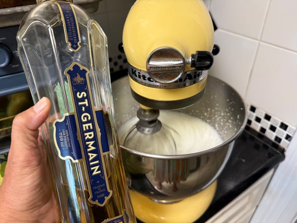 St Germaine and whipped cream