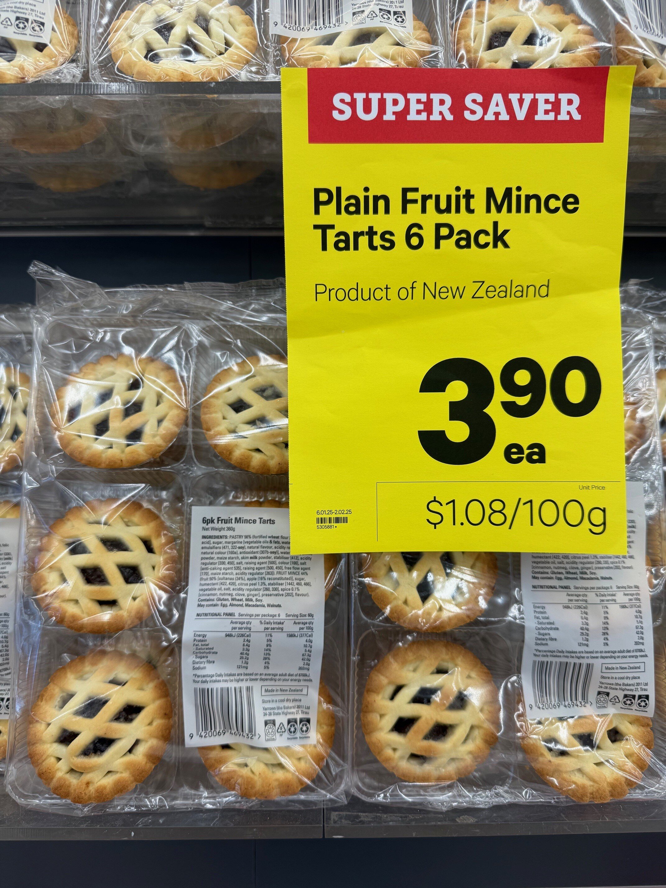Fruit mince tarts