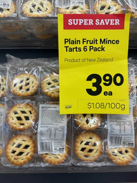 Fruit mince tarts