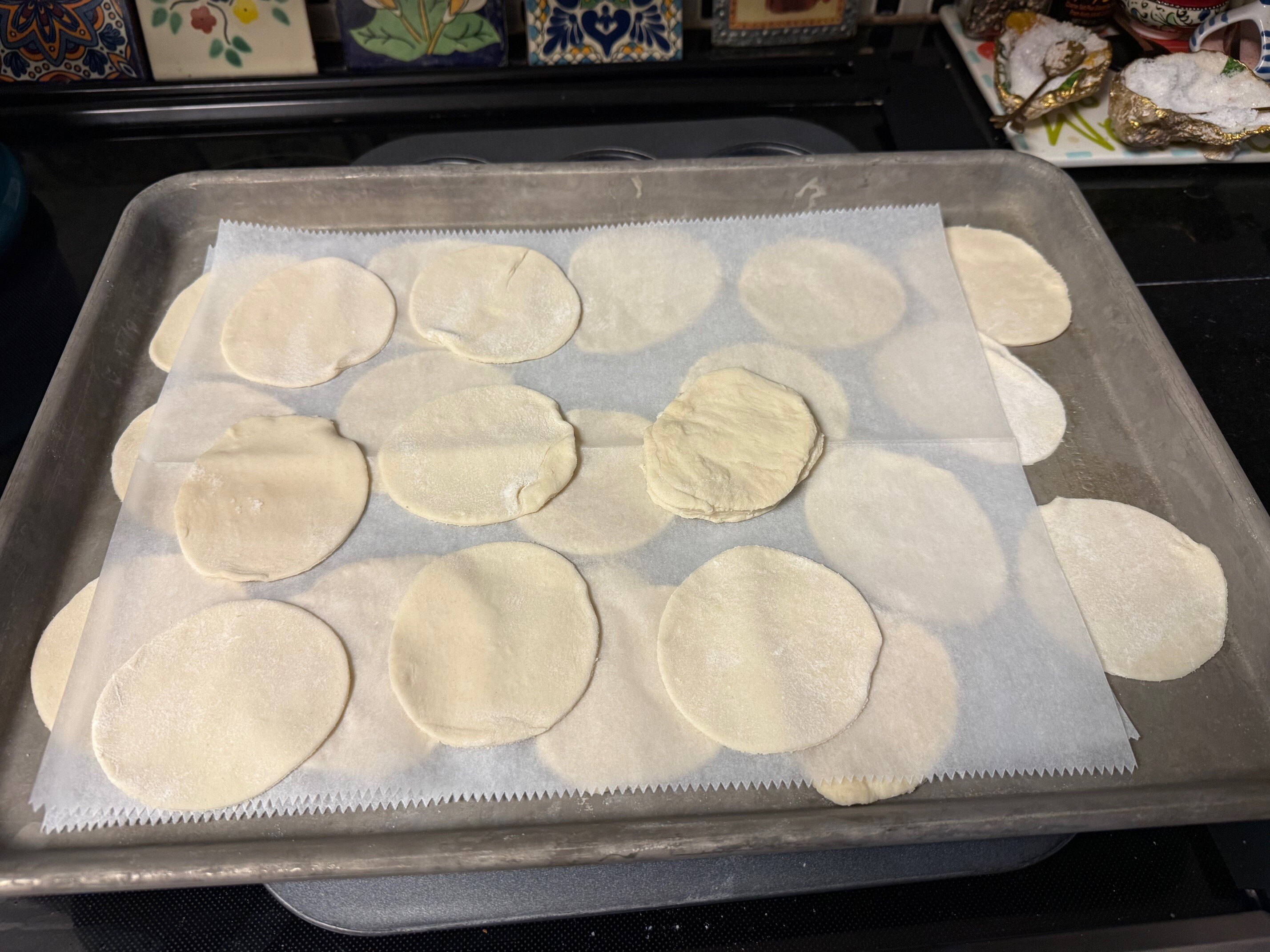 Puff pastry circles