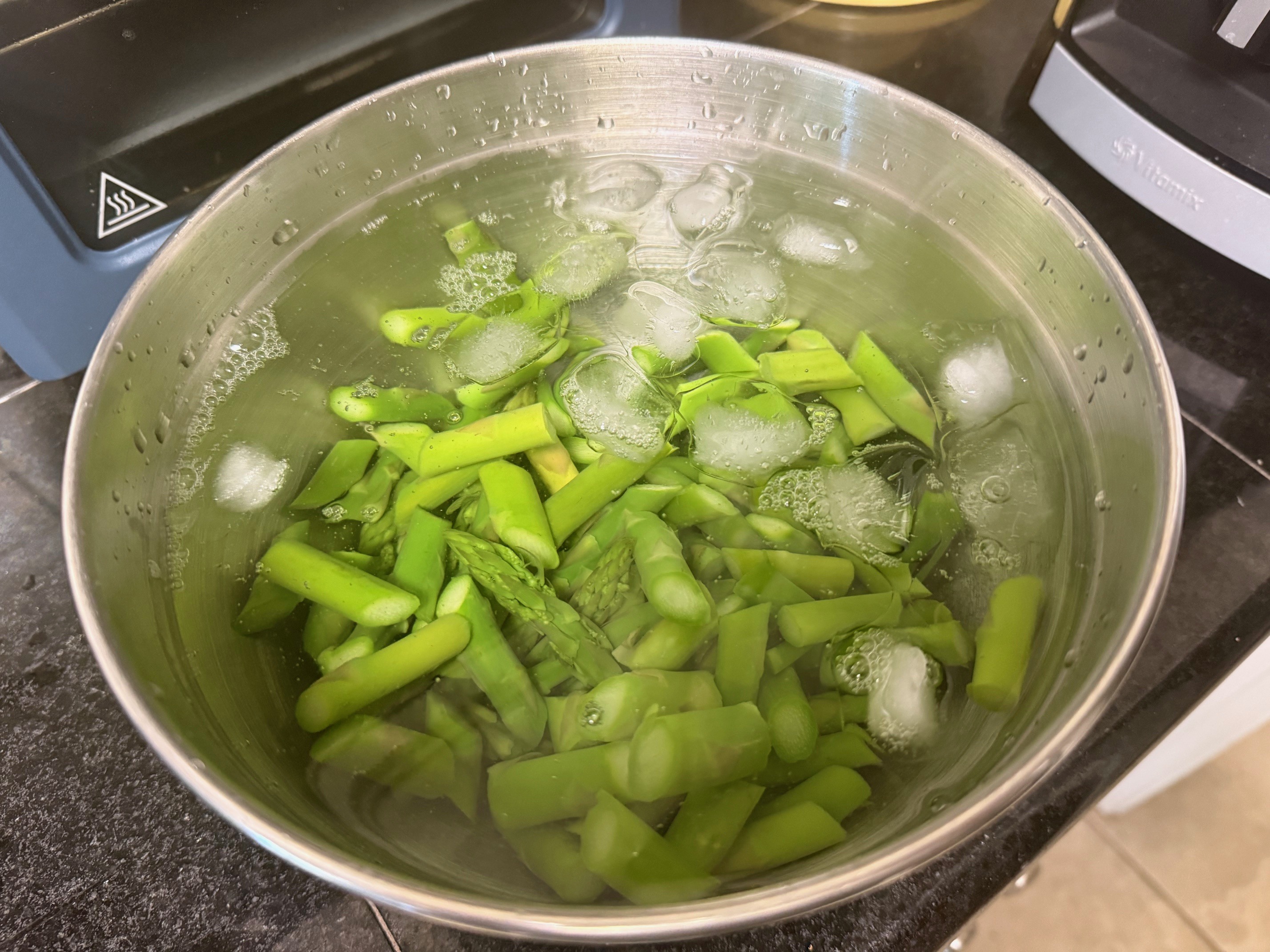 Asparagus water bath