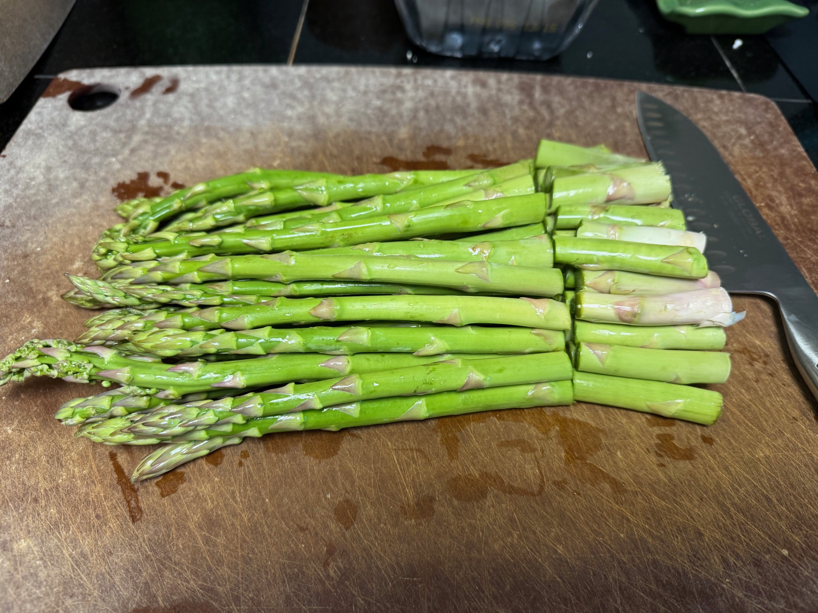 Asparagus trimmed