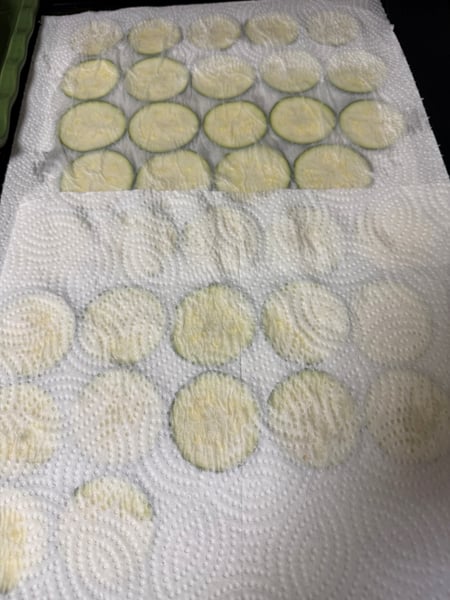 Blotting Zucchini