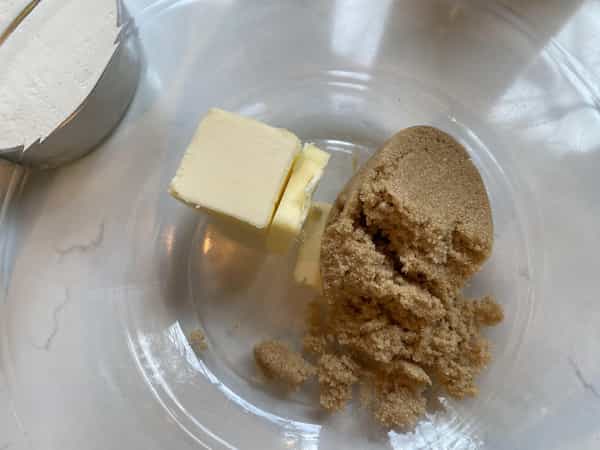 Butter and brown sugar