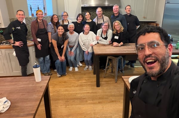 CBC Chef Lucio selfie with group