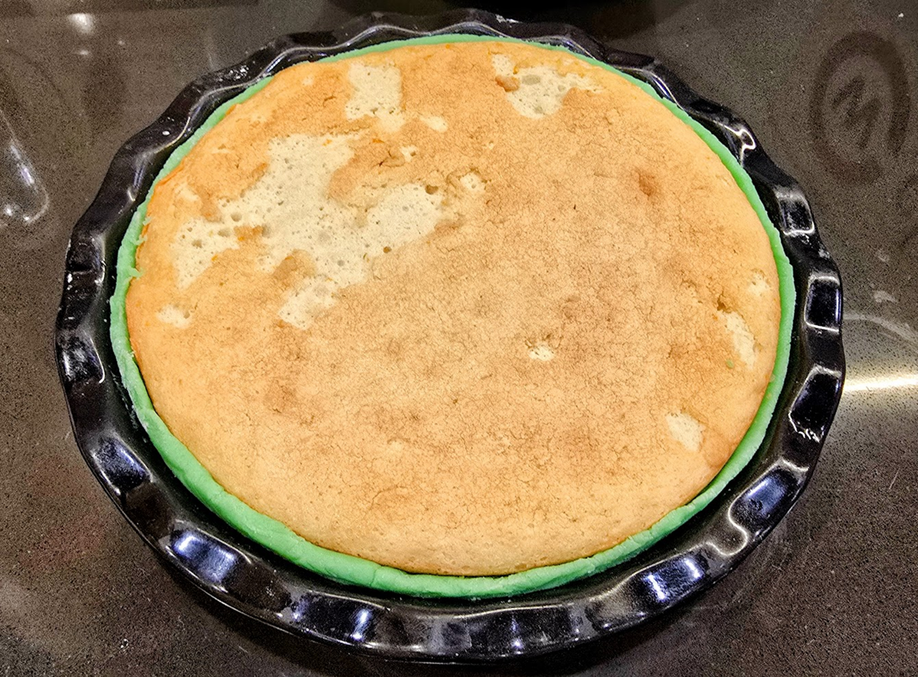 Cake with both layers