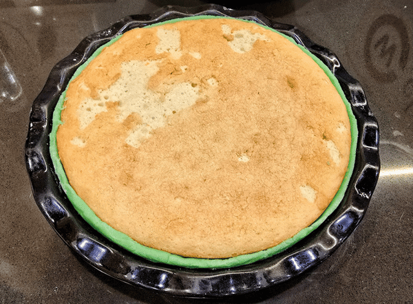 Cake with both layers