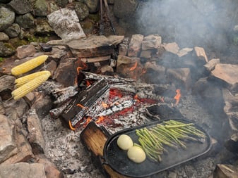 Cooking over fire