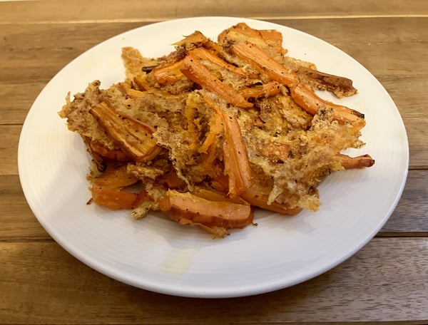 Smashed Parmesan Carrots