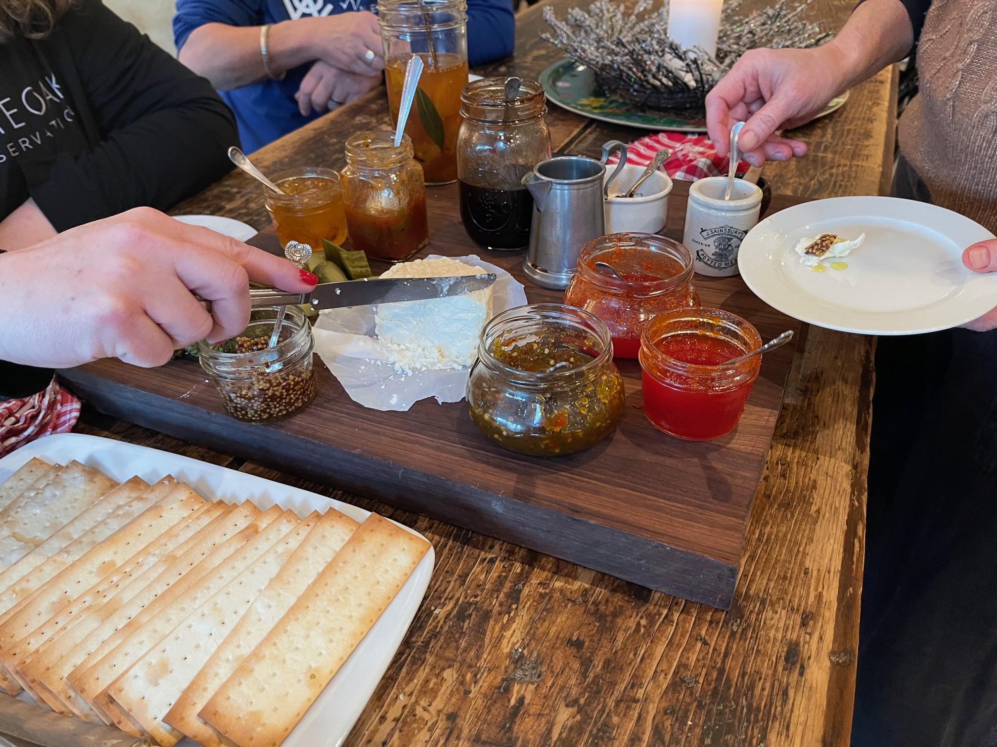Cheese board at party
