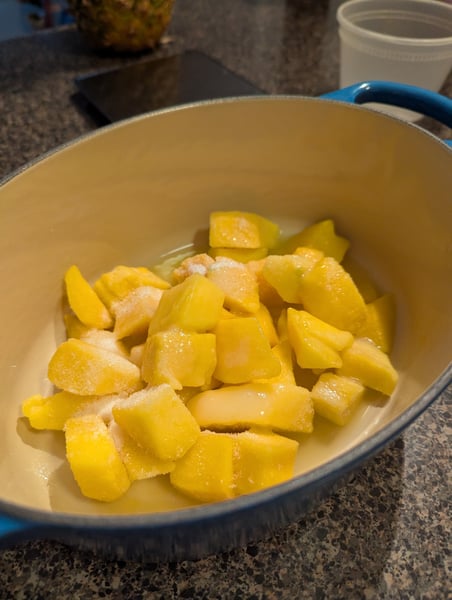 Cooking mango