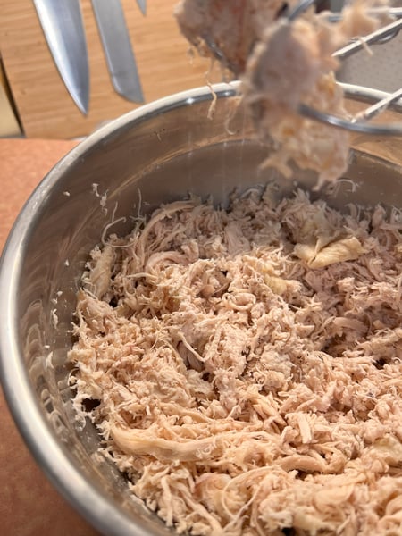 Shredded chicken