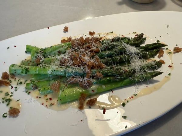 Final asparagus plate