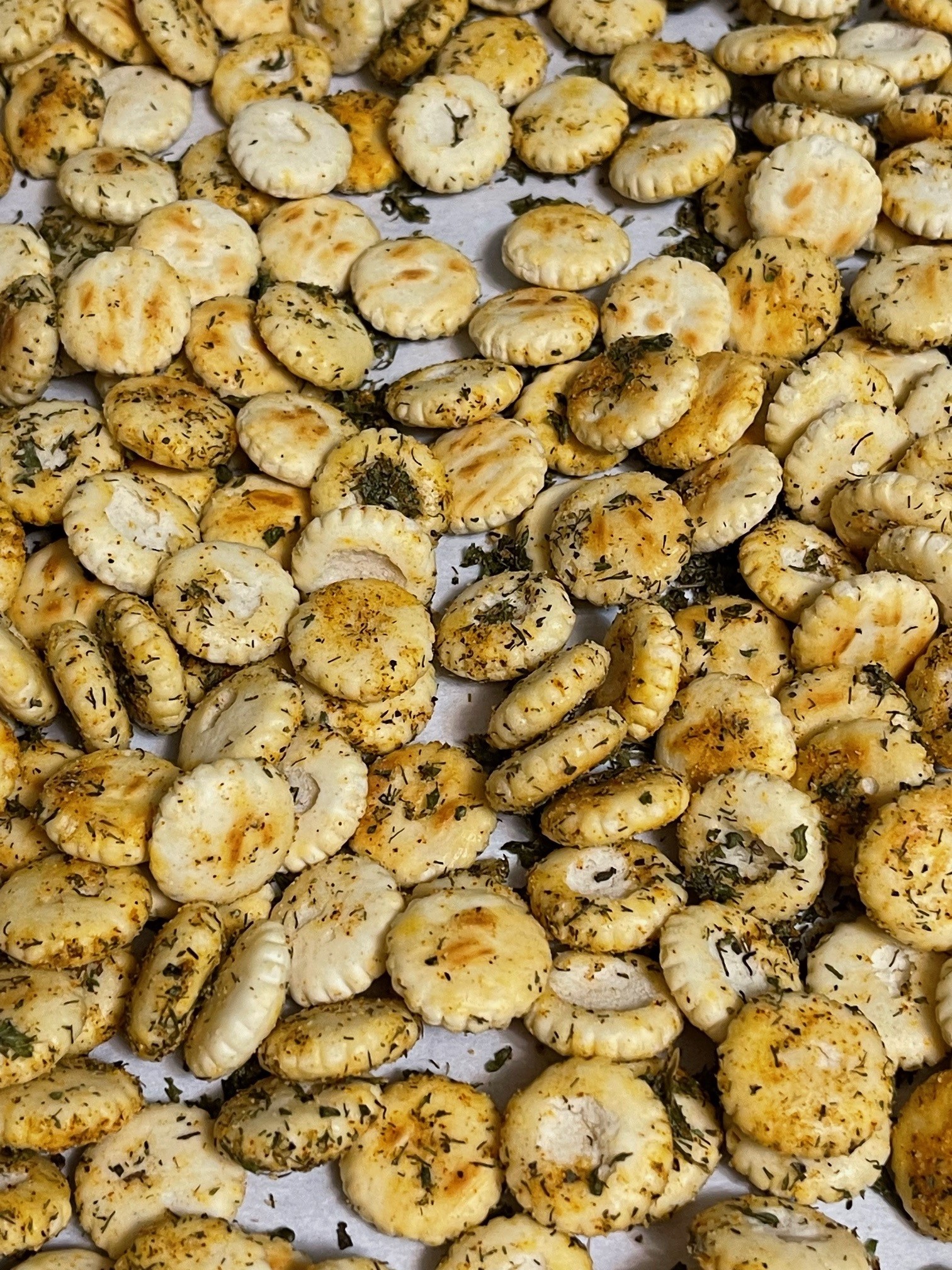Final herb oyster crackers