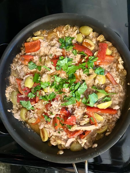 Finish with fresh herbs