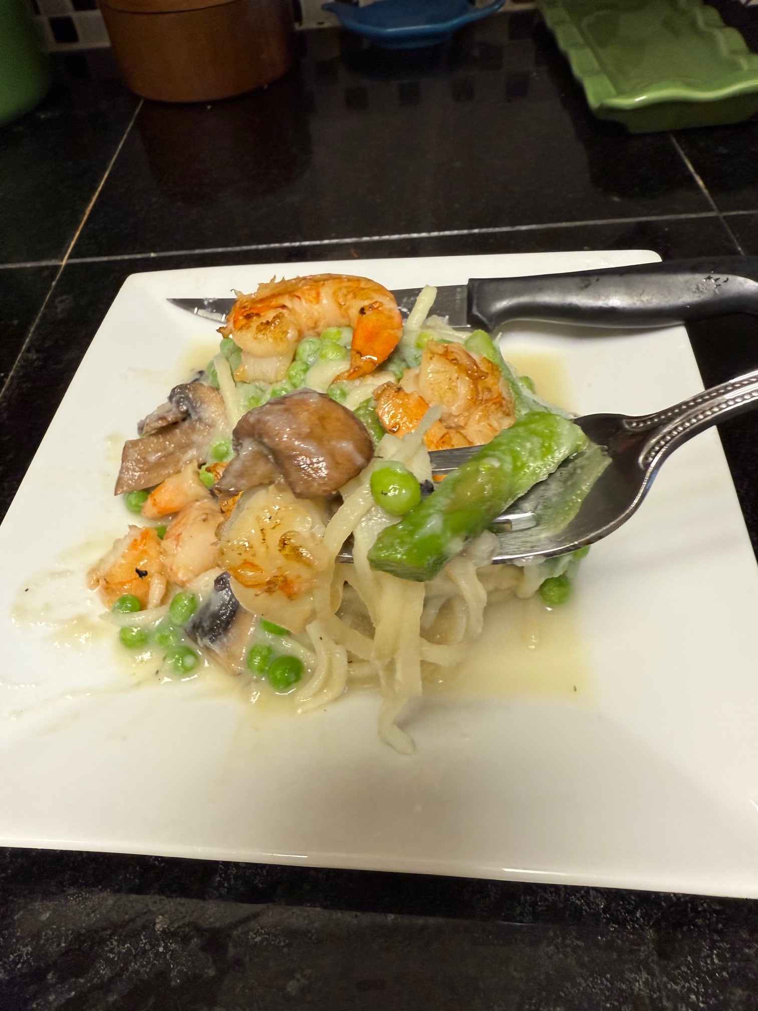 Hearts of palm pasta