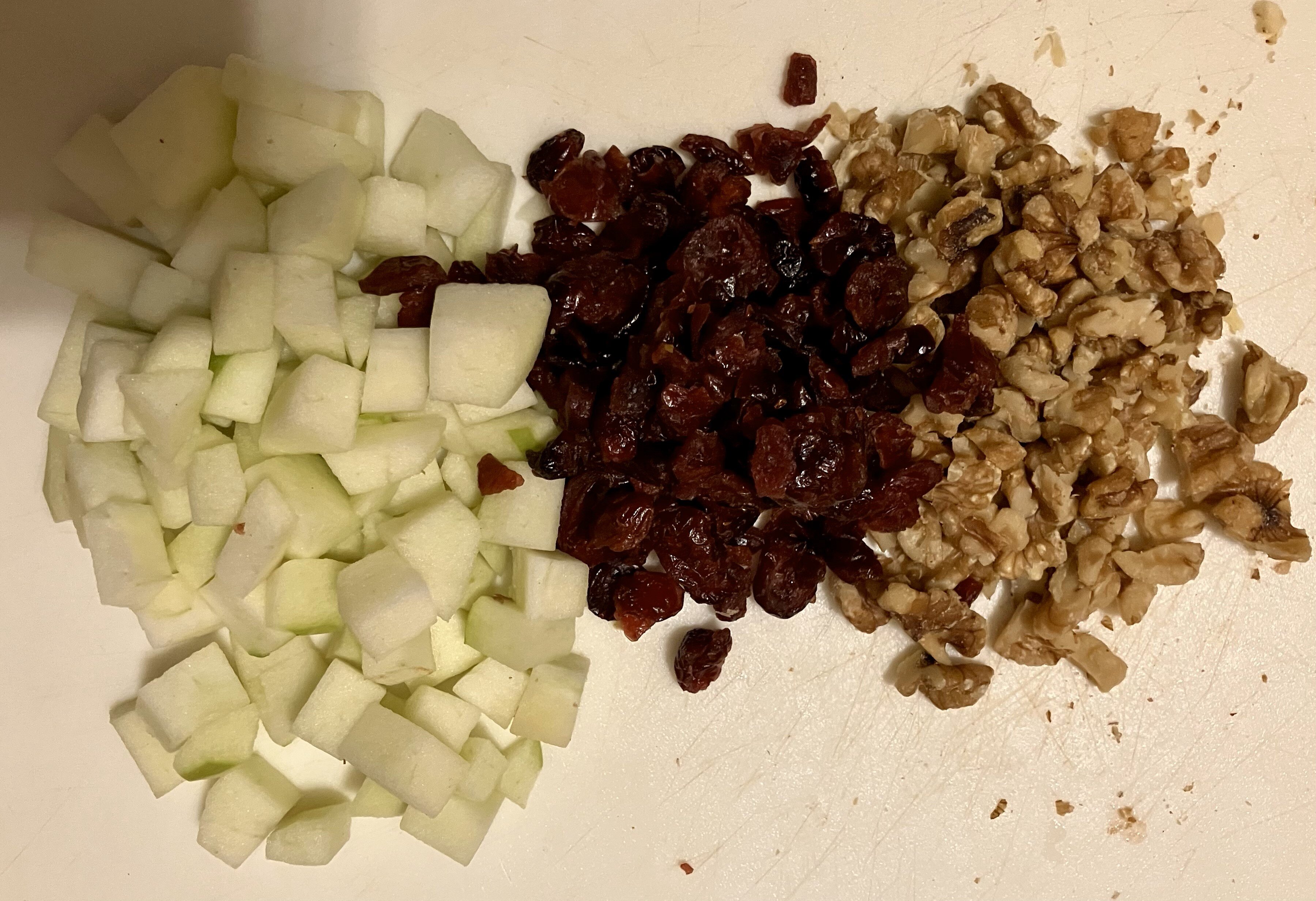 Ingredients prepped for oatmeal