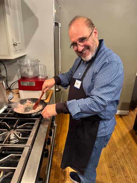 CLAT Jorge at cooking class