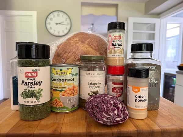 Chickpea Salad Ingredients