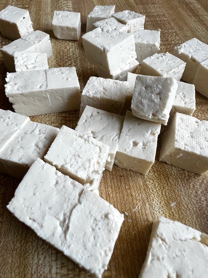 Diced tofu