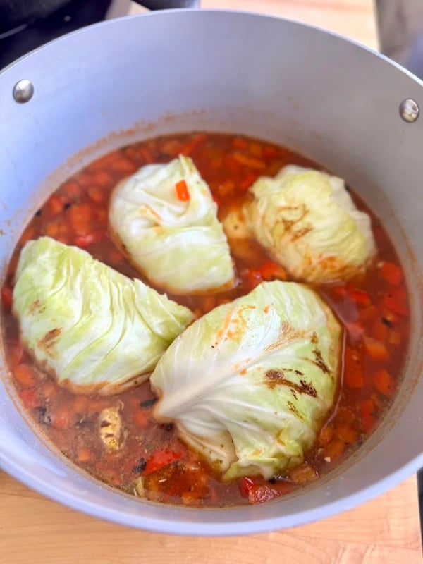 Simmering Cabbage