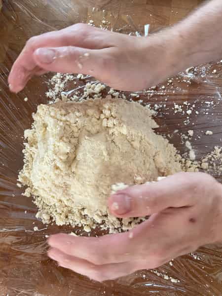 Forming dough by hand