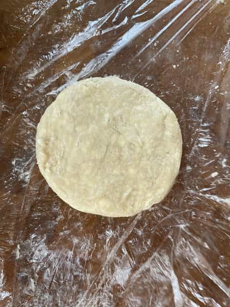 Pie crust rolled out