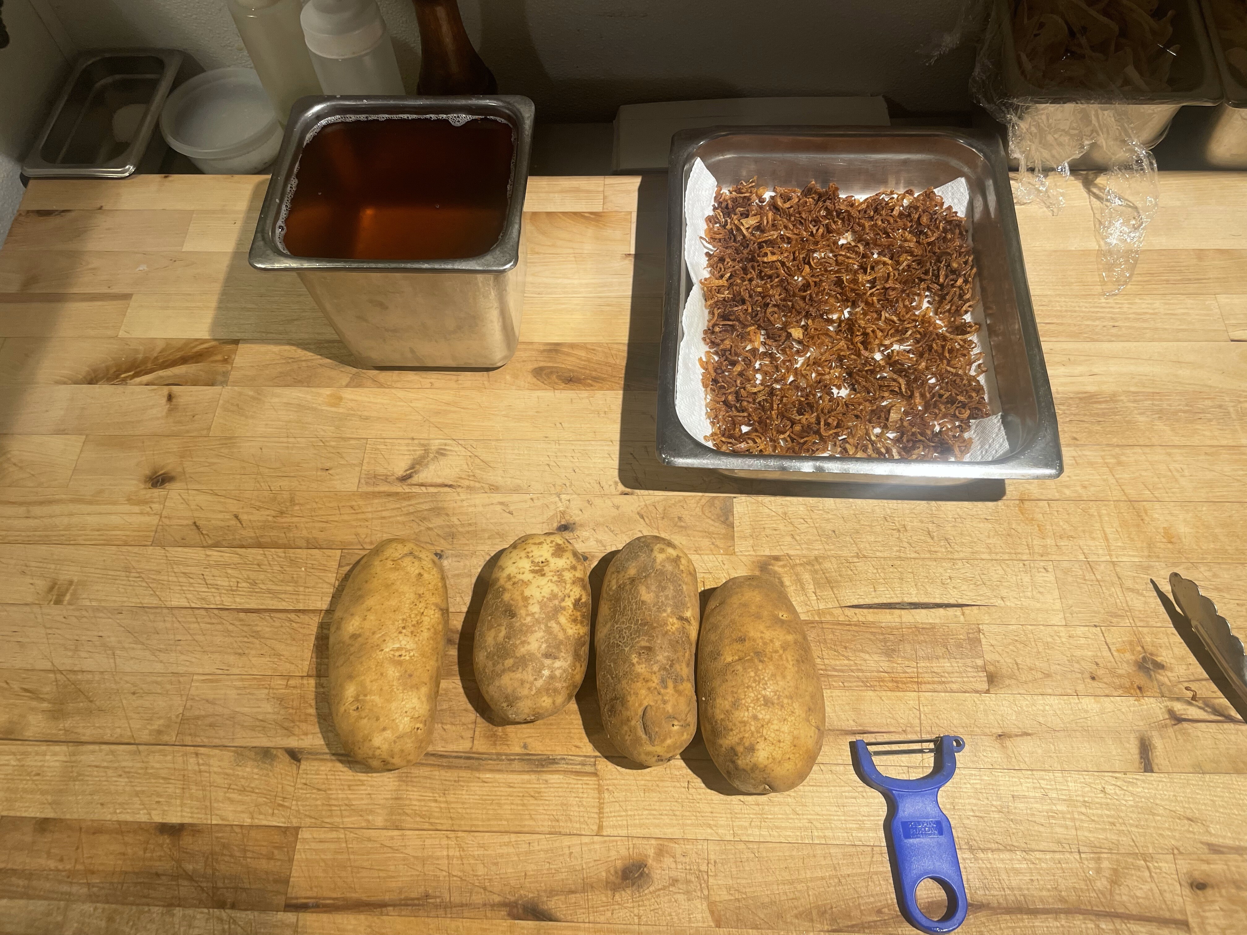 Potato roll prep