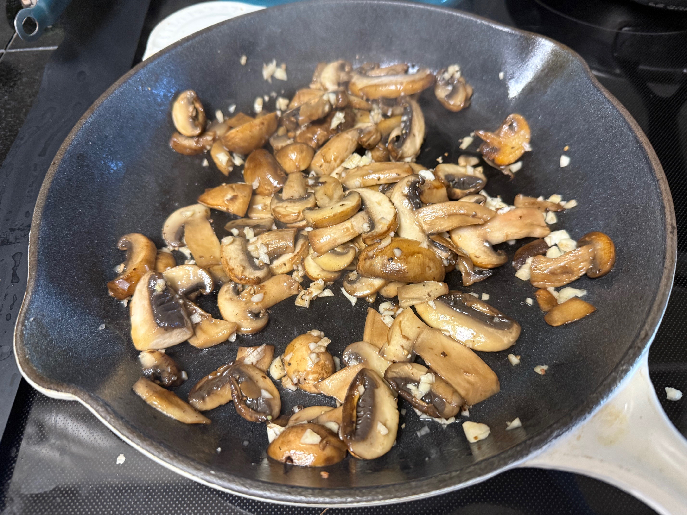 Mushrooms and garlic
