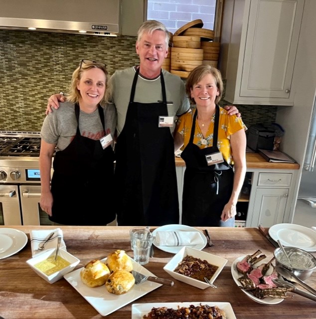 Nancy and classmates in Culinary Boot Camp 2