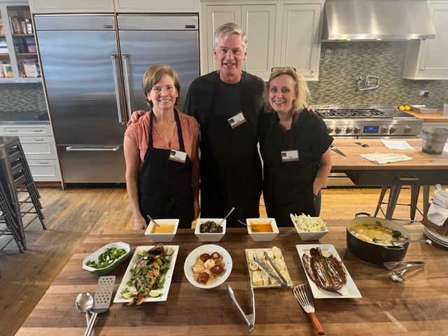 Nancy and classmates at Culinary Boot Camp 2