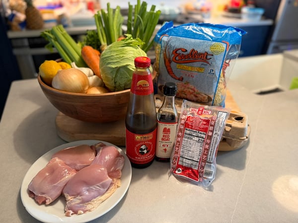 Pancit ingredients