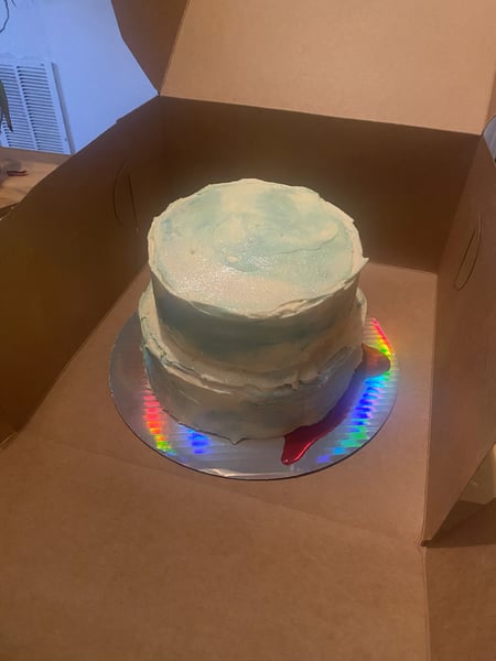 Cake in box